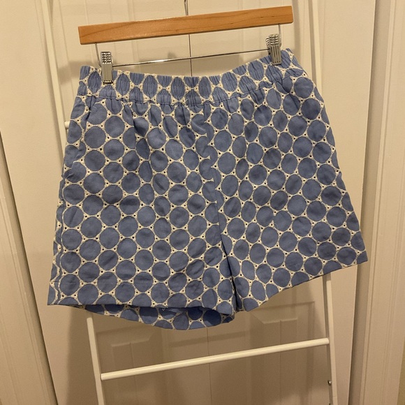 Entro Blue Embroidered Eyelet Shorts Set Size L NWT - Picture 4 of 11